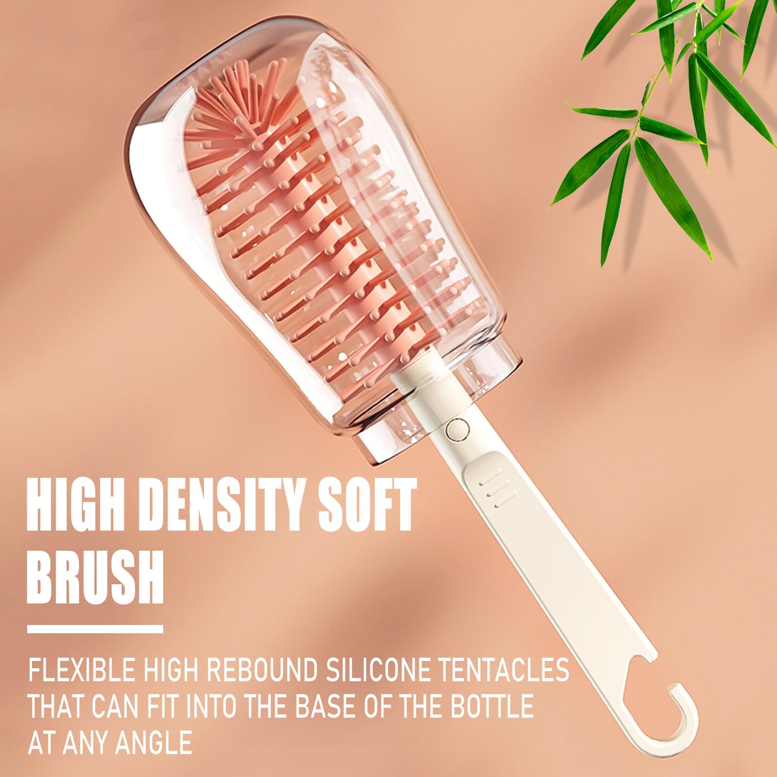KBAKOS 6-in-1 Baby Bottle Brush Set - Silicone Cleaning Kit for Travel & Home Use