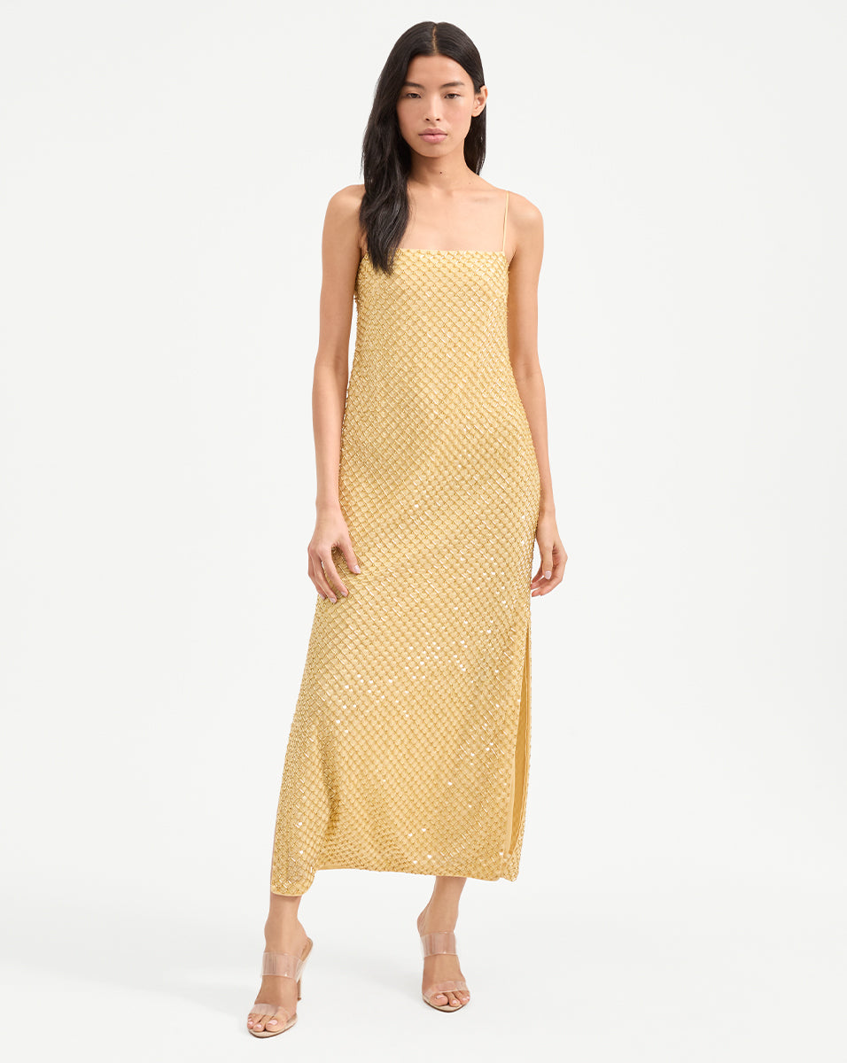 Petra Beaded Midi Dress for Women - Elegant Boho Floral Print Party & Wedding Guest Dress - Perfect for Cocktail Parties, Date Nights & Summer Vacations
