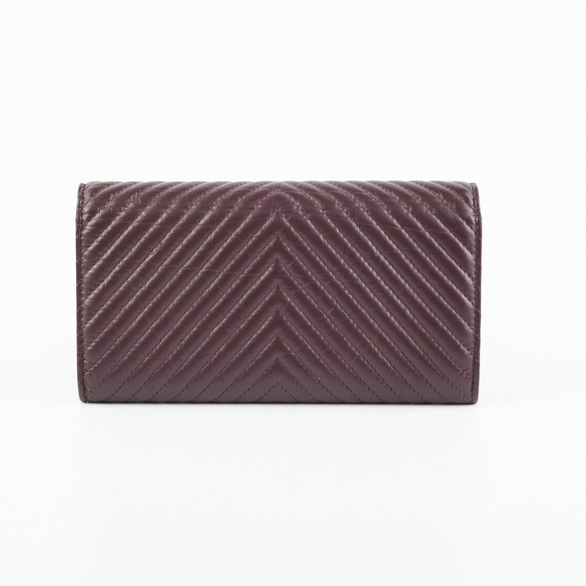 Chanel Reissue 2.55 Long Wallet in Burgundy Leather - Luxury Designer Wallet for Women, Perfect for Everyday Use & Special Occasions