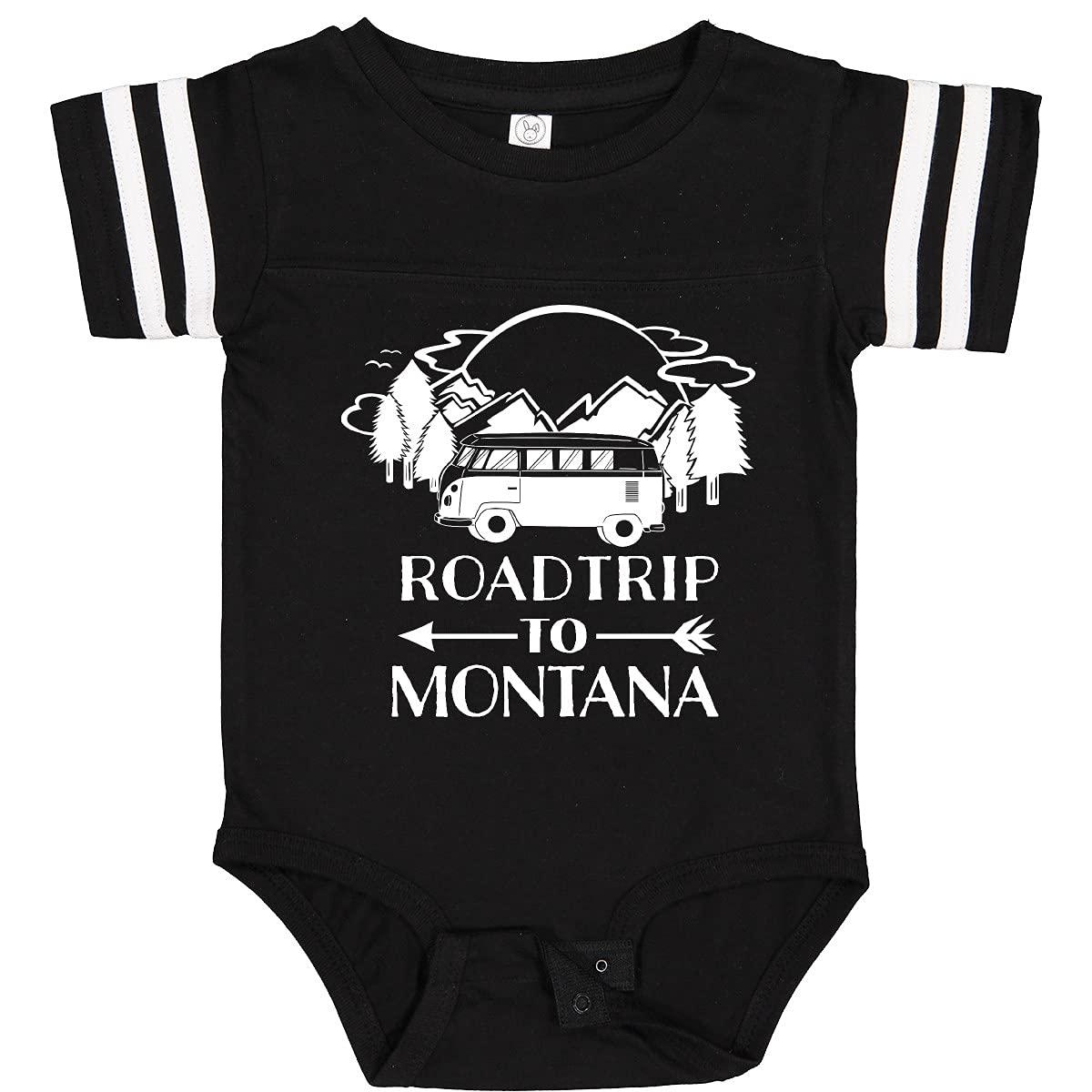 Inktastic Road Trip to Montana Baby Bodysuit - Cute Travel-Themed Infant Onesie for Boys & Girls | Perfect for Family Vacations, Road Trips & Photo Shoots