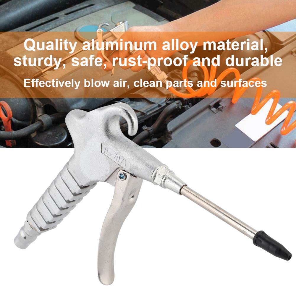 High Pressure Air Blow Gun - Dust Blower Cleaner Tool for Auto, Car, Workshop & Electronics with Quick Connect Fitting - Perfect for Cleaning Hard-to-Reach Areas, Machinery & DIY Projects