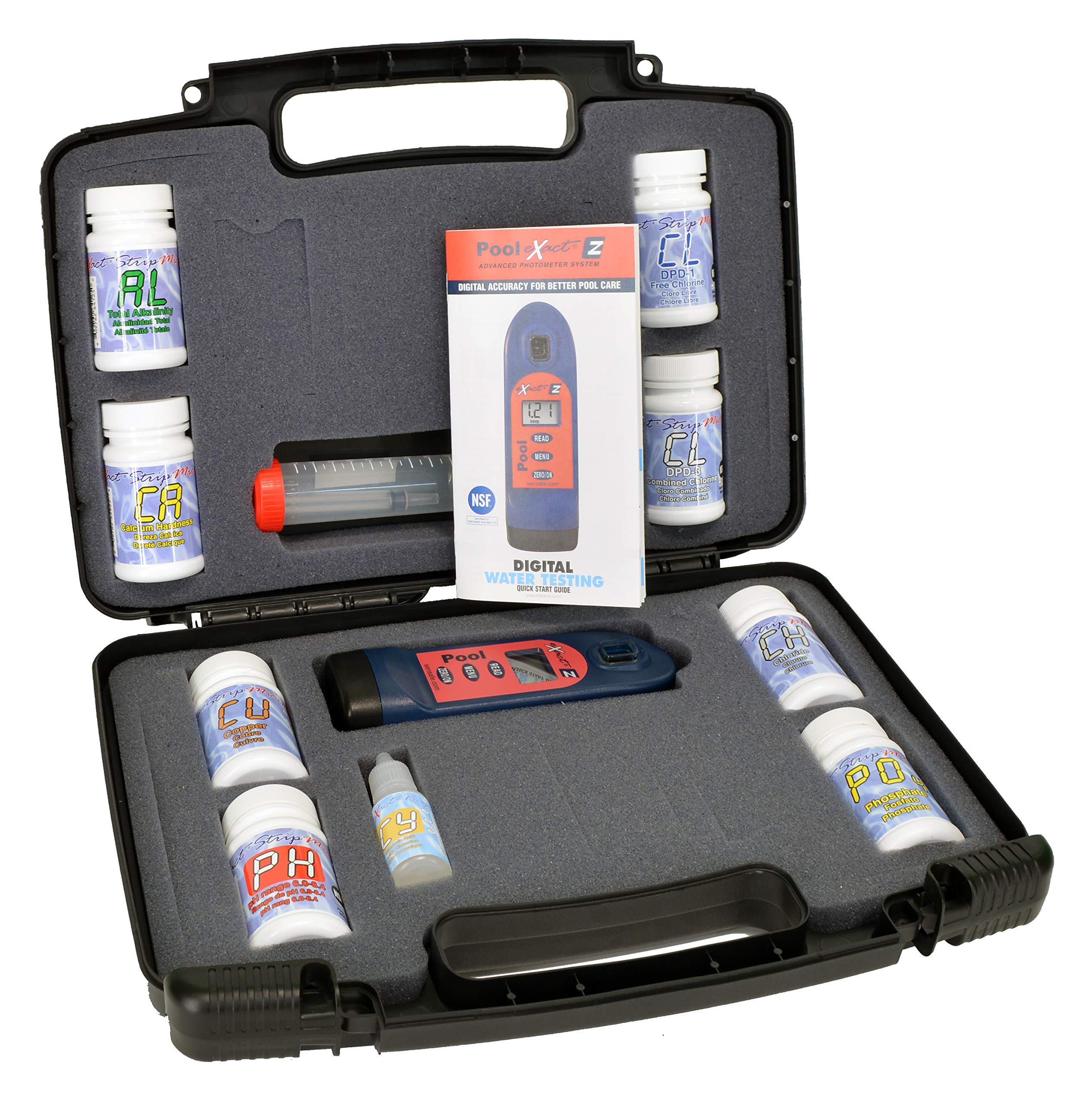 ITS 486201-KM Pool Exact EZ Photometer Master Pool Test Kit | 10-Parameter Water Testing for Chlorine, pH & More | Professional Swimming Pool & Spa Maintenance