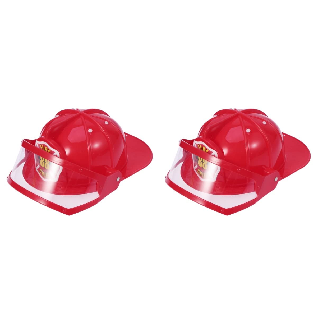 Bestoyard 2-Piece Kids Firefighter Safety Helmet Set - Educational Role Play Toy for Children with Realistic Fireman Hat & Accessories - Perfect for Pretend Play, Costume Parties & Fire Safety Education