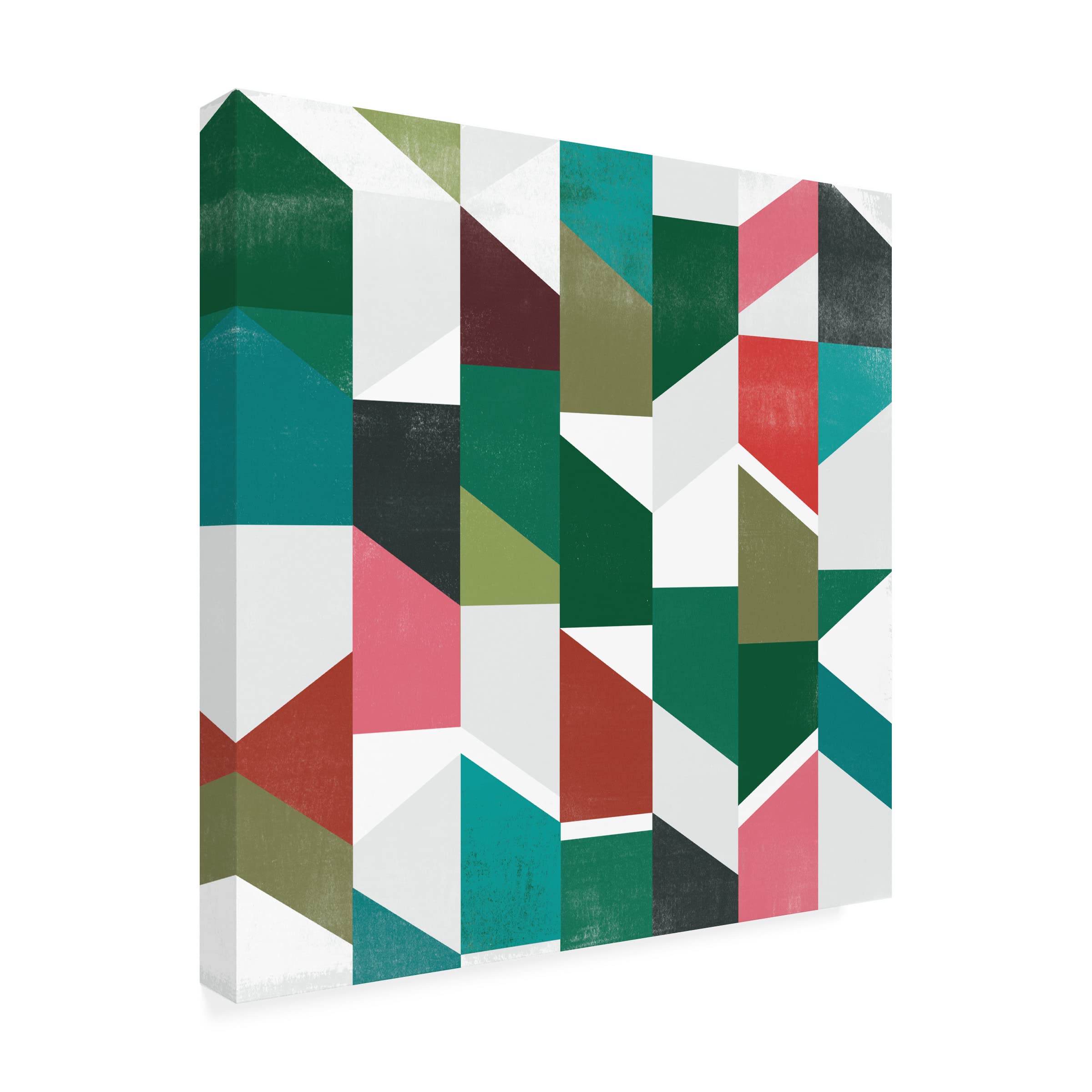 Trademark Fine Art 'Rainbow Prism V' Canvas Wall Art by June Erica Vess - Modern Abstract Painting for Living Room, Bedroom & Office Decor