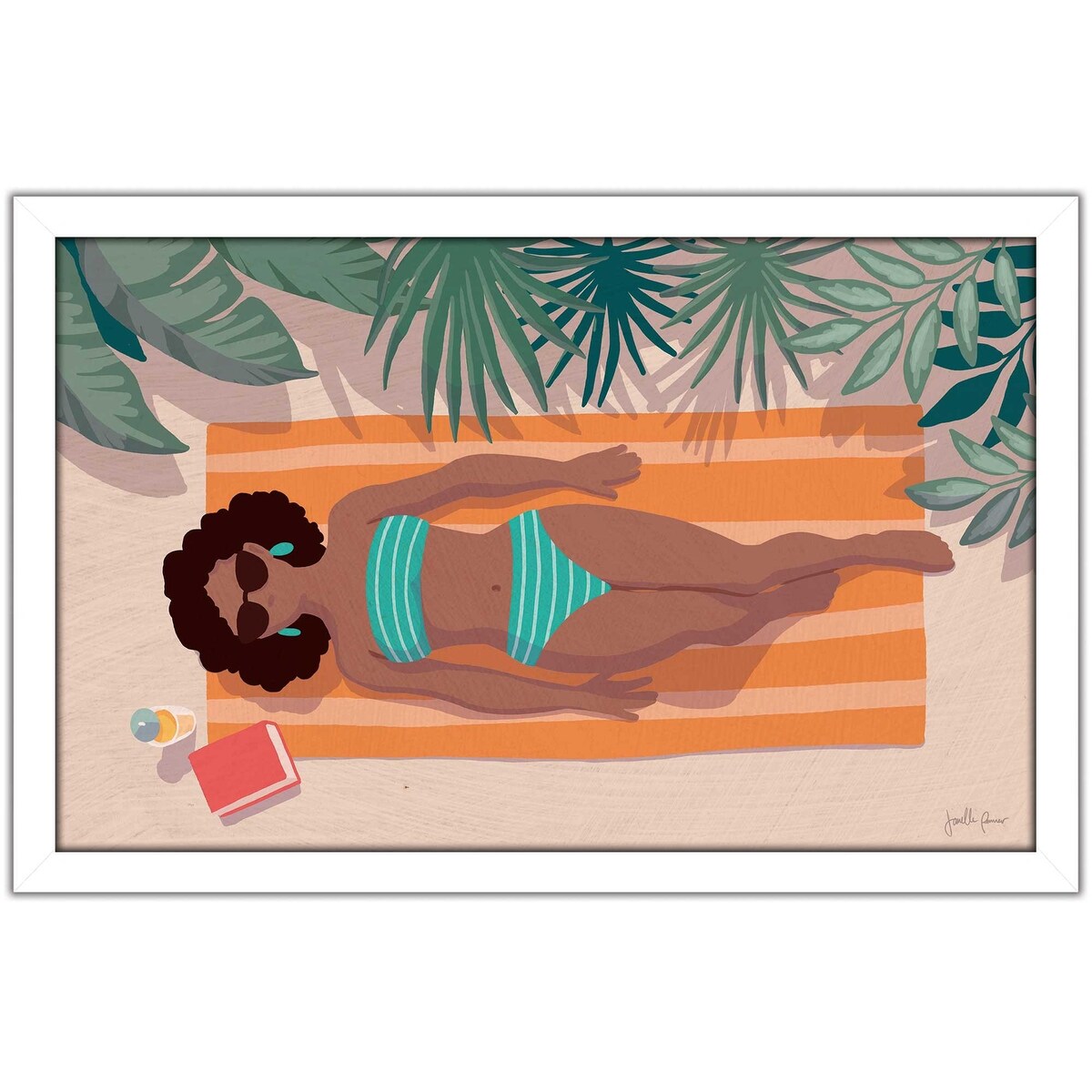 Beach Babes III Horizontal Acrylic Print - Vibrant Wall Art for Beach House, Living Room, or Office Decor