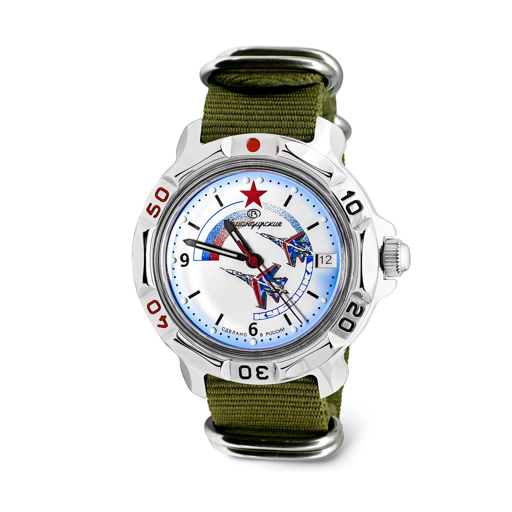 VOSTOK Komandirskie SU-27 Military Watch for Men - Business & Casual Wear