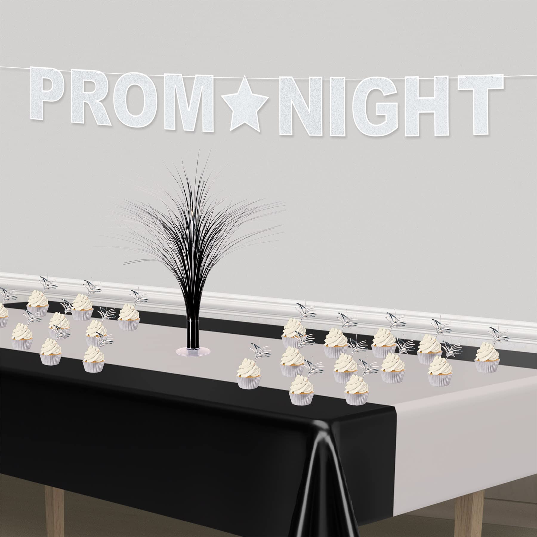 Sparkling Glitter Party Streamers for Prom Night Decorations - 12 Pack | Elegant & Shiny Party Supplies for Dances, Weddings & Celebrations