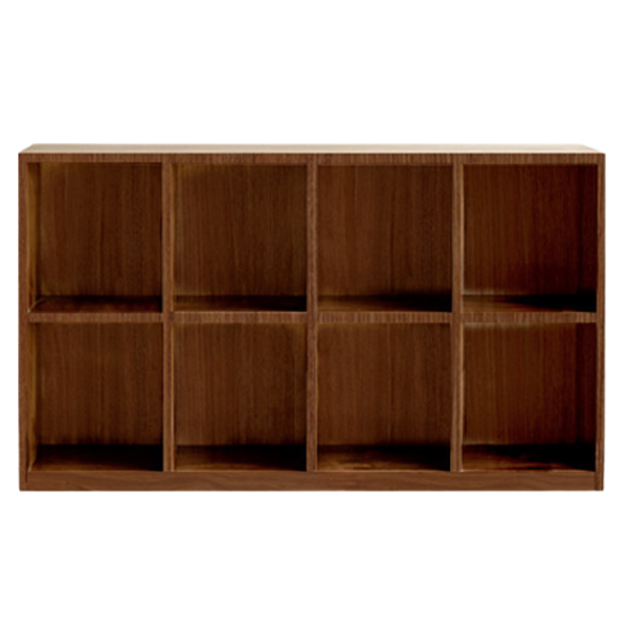 Solid Black Walnut & Ash Wood Bookcase Shelf - Rustic Floor Standing Bookshelf for Living Room, Home Office & Library Storage
