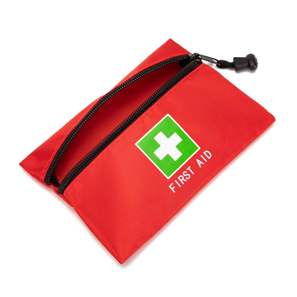 Jipemtra First Aid Backpack - Empty Red Emergency Medical Backpack for Camping, Hiking, Trekking | First Responder & Home Health Supplies | Perfect for Outdoor Adventures & Emergency Preparedness