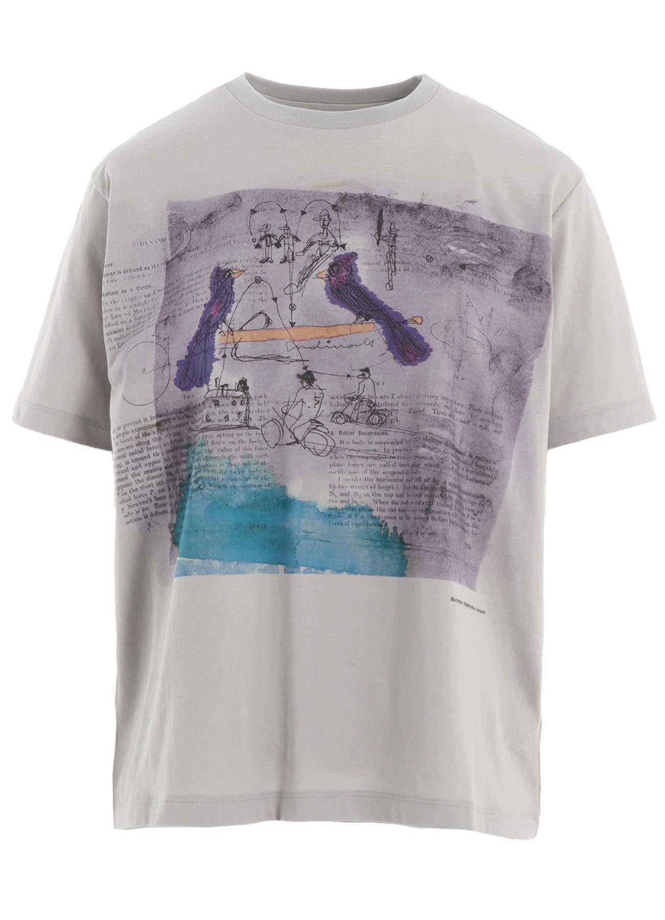 Soft Cotton Jersey Bird Print T-Shirt for Women & Men - Casual Comfort Fit Tee for Everyday Wear, Outdoors & Travel