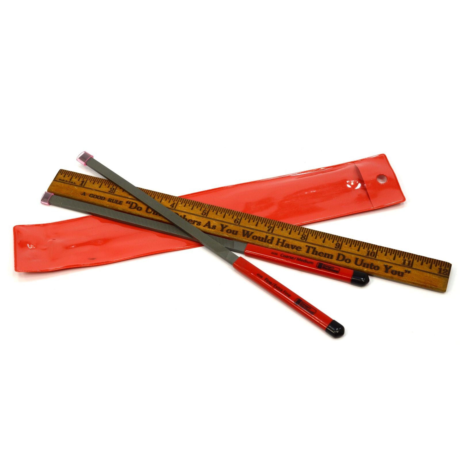 Premium StewMac #4556 Nut & Saddle Shaping Guitar Files Set of 2 - Professional Luthier Tools for Guitar Repair & Setup - Perfect for DIY Guitar Maintenance, Bridge Adjustments, and Instrument Customization