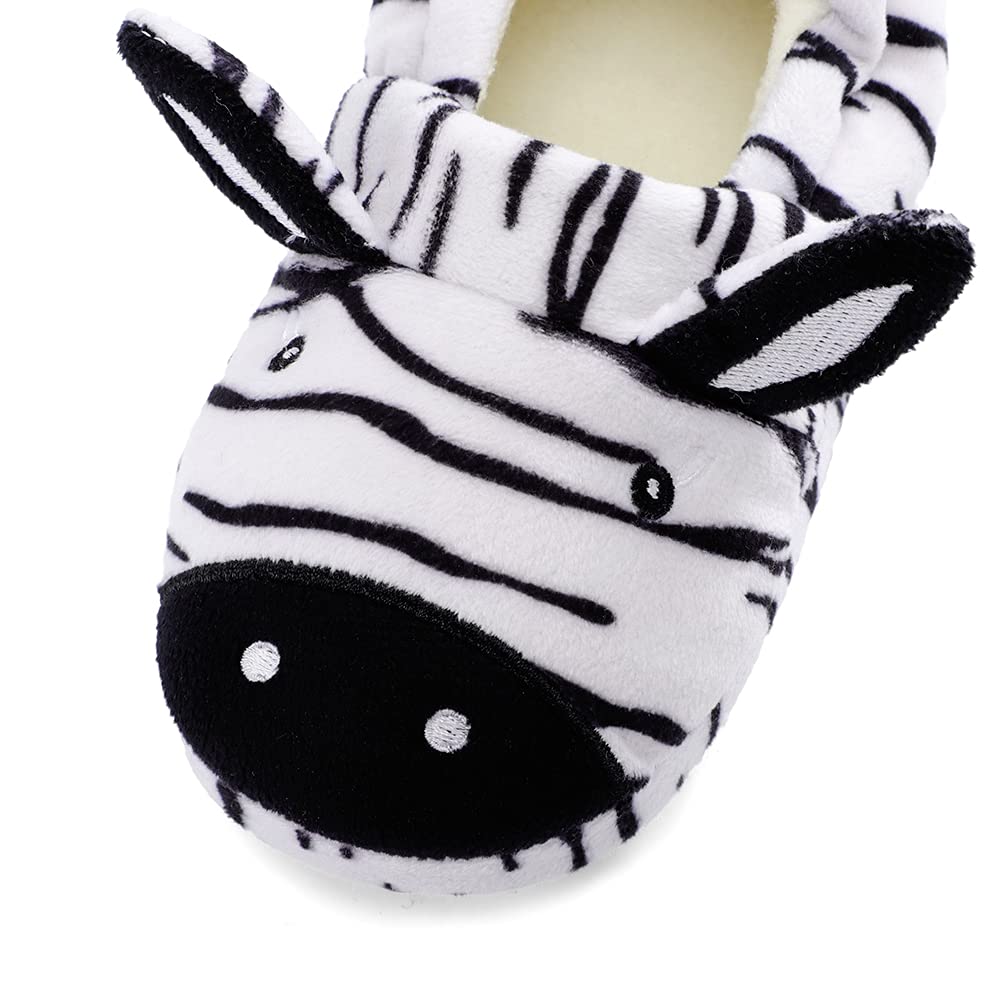 Warm Winter Slippers for Girls - Cute Cartoon Animal Plush House Shoes for Toddlers & Little Kids | Cozy Indoor Home Footwear for Playtime & Relaxation