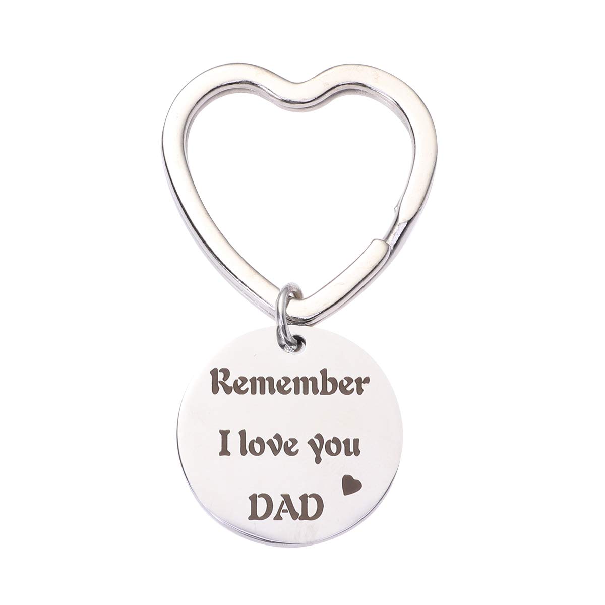 Personalized Engraved Keychain for Dad - Inspirational 