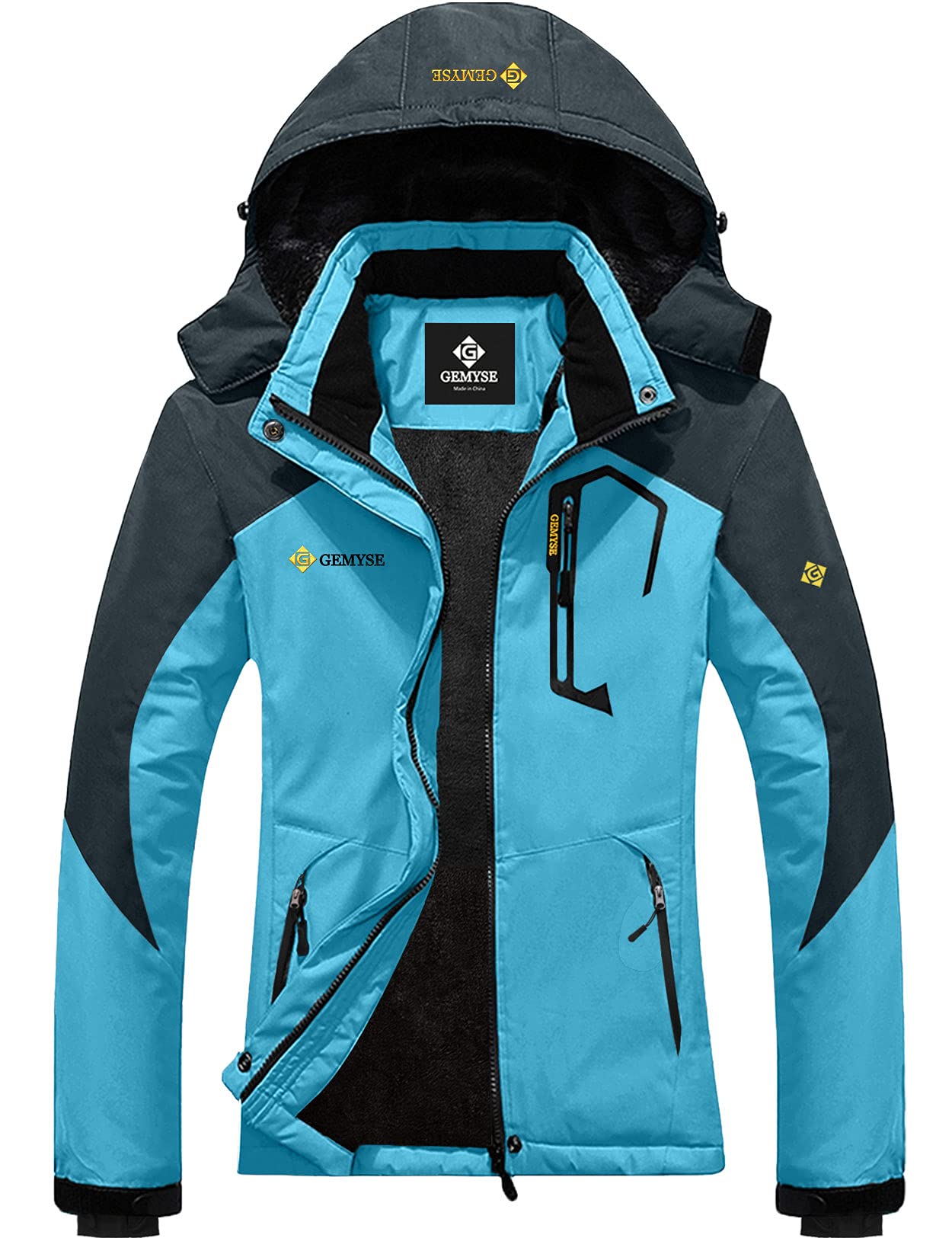 GEMYSE Women's Waterproof Ski Jacket - Windproof Winter Snow Coat for Hiking, Skiing & Outdoor Adventures
