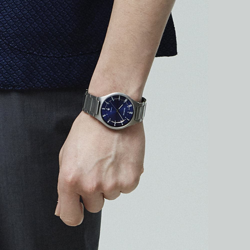 BERING 11739 707 Titanium Men's Watch - Premium Waterproof Chronograph for Business & Outdoor Activities