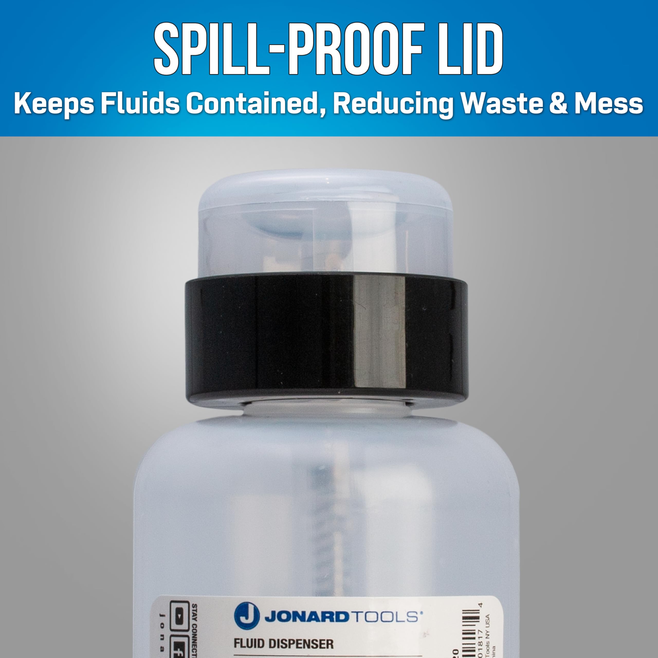Jonard Tools FD-220 220ml Fluid Dispenser for Isopropyl Alcohol & Cleaning Fluids | Ideal for Electronics, Labs & Workspaces