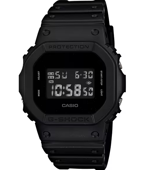 G Shock Digital DW5600BB-1 Black Dial Men's Watch - Rugged Military Style for Outdoor Sports, Running & Everyday Wear
