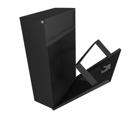 TD9200bk Sanitary Napkin Disposal Bin with Refill Liners - Wall-Mounted Feminine Hygiene Waste Container for Restrooms, Bathrooms & Public Washrooms