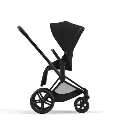 Cybex Priam 4 Complete Stroller - Matte Black/Black | Luxury Baby Stroller with All-Terrain Wheels & Reversible Seat | Perfect for City Walks, Shopping & Travel
