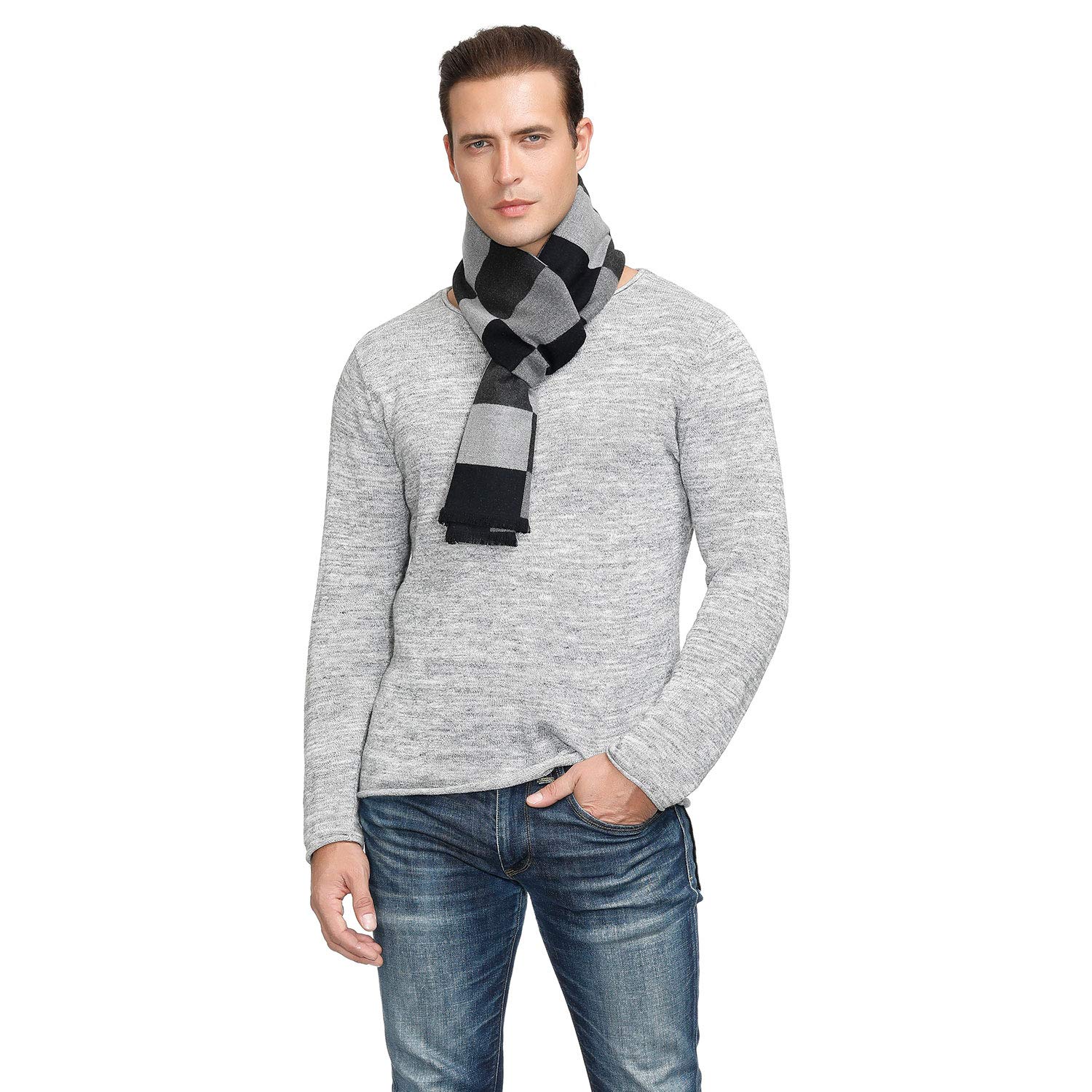 Men's Long Warm Winter Scarf - Soft & Stylish Fashion Scarves for Men & Boys - Perfect Christmas Gift for Cold Weather & Outdoor Activities