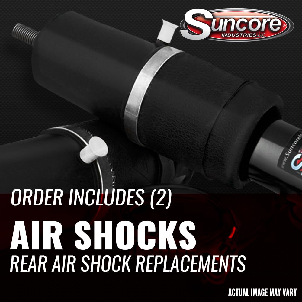 2000-2006 Chevrolet Suburban 1500 Rear Autoride Suspension Air Shock Absorbers with Bypass - Compatible with Air Compressor | Smooth Ride for Towing & Off-Road Adventures