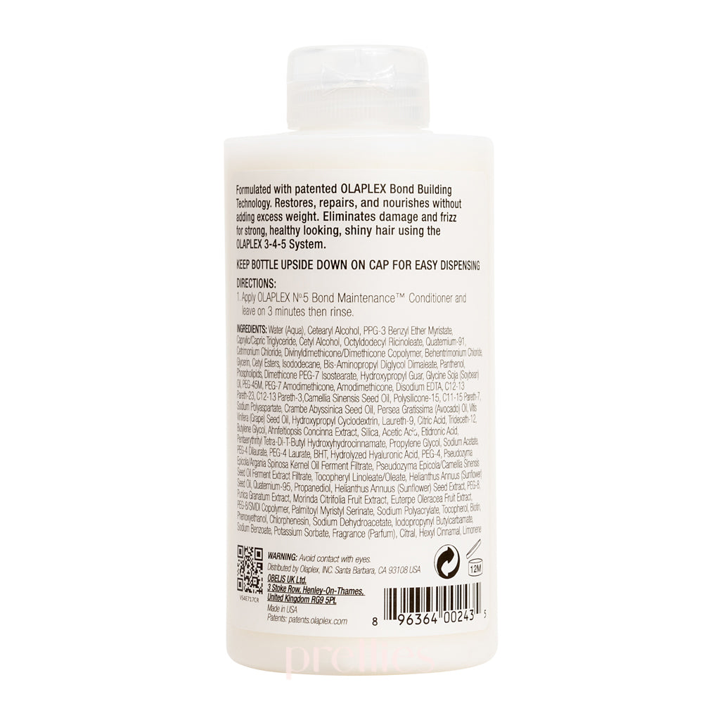 OLAPLEX No.5 Bond Maintenance Conditioner 8.5oz (250ml) - Repair & Strengthen Damaged Hair - For Dry, Frizzy & Color-Treated Hair - Salon Quality Hair Care at Home