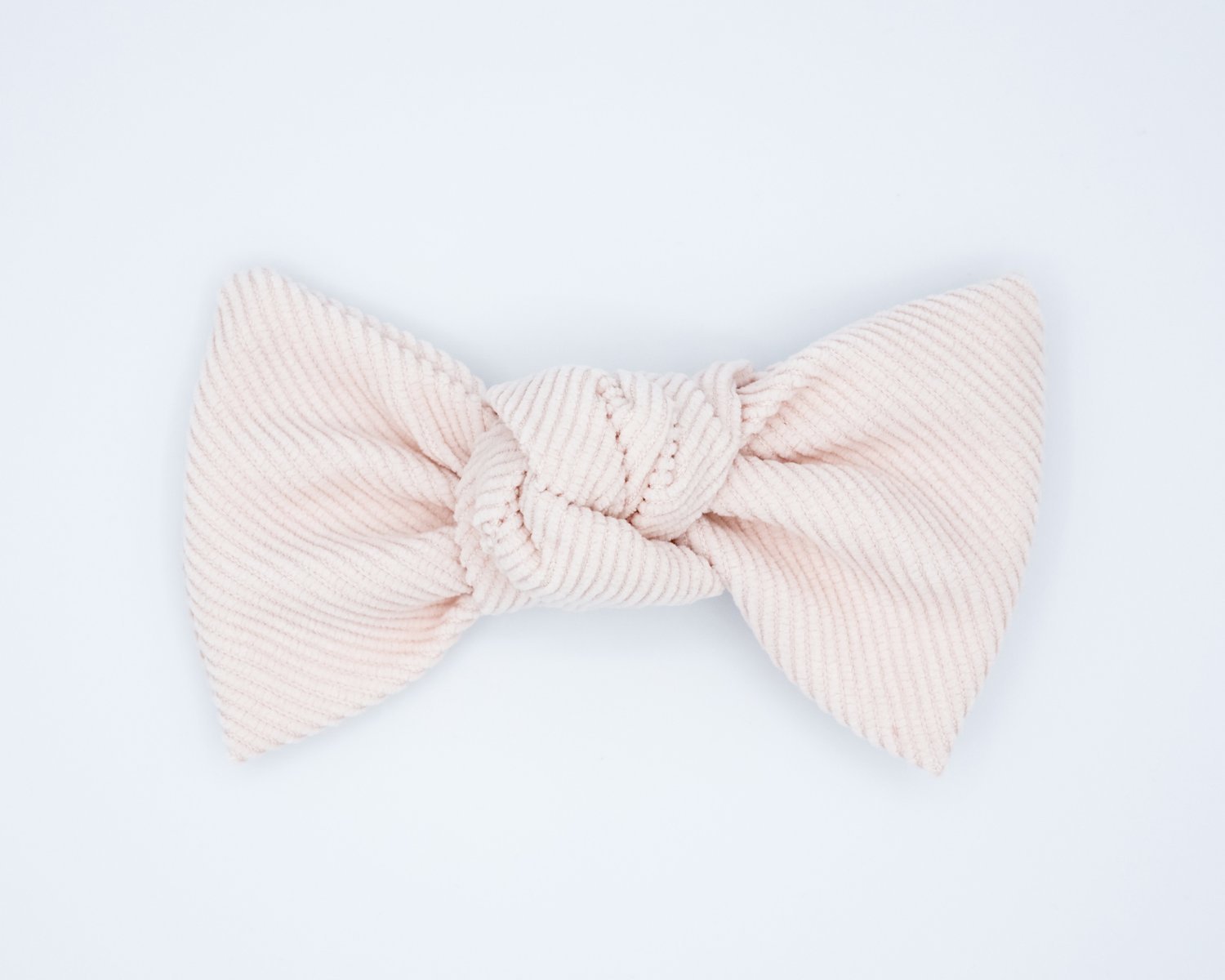 Elegant Corduroy Hair Bow in Tender Pink - Perfect for Girls' Parties, Weddings & Everyday Fashion Accessories