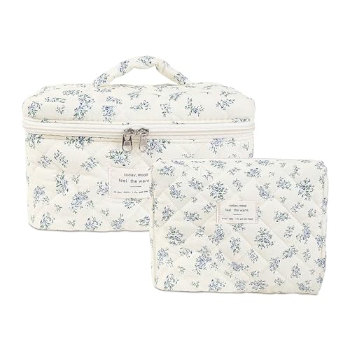 2PCS-Flower Blue