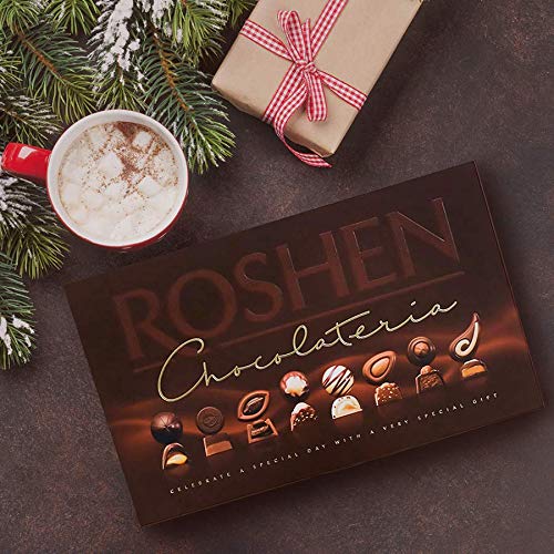 Roshen Premium Assorted Chocolate Gift Box - 6.84oz/194g Deluxe Candy Collection | Perfect for Holidays, Birthdays & Corporate Gifts