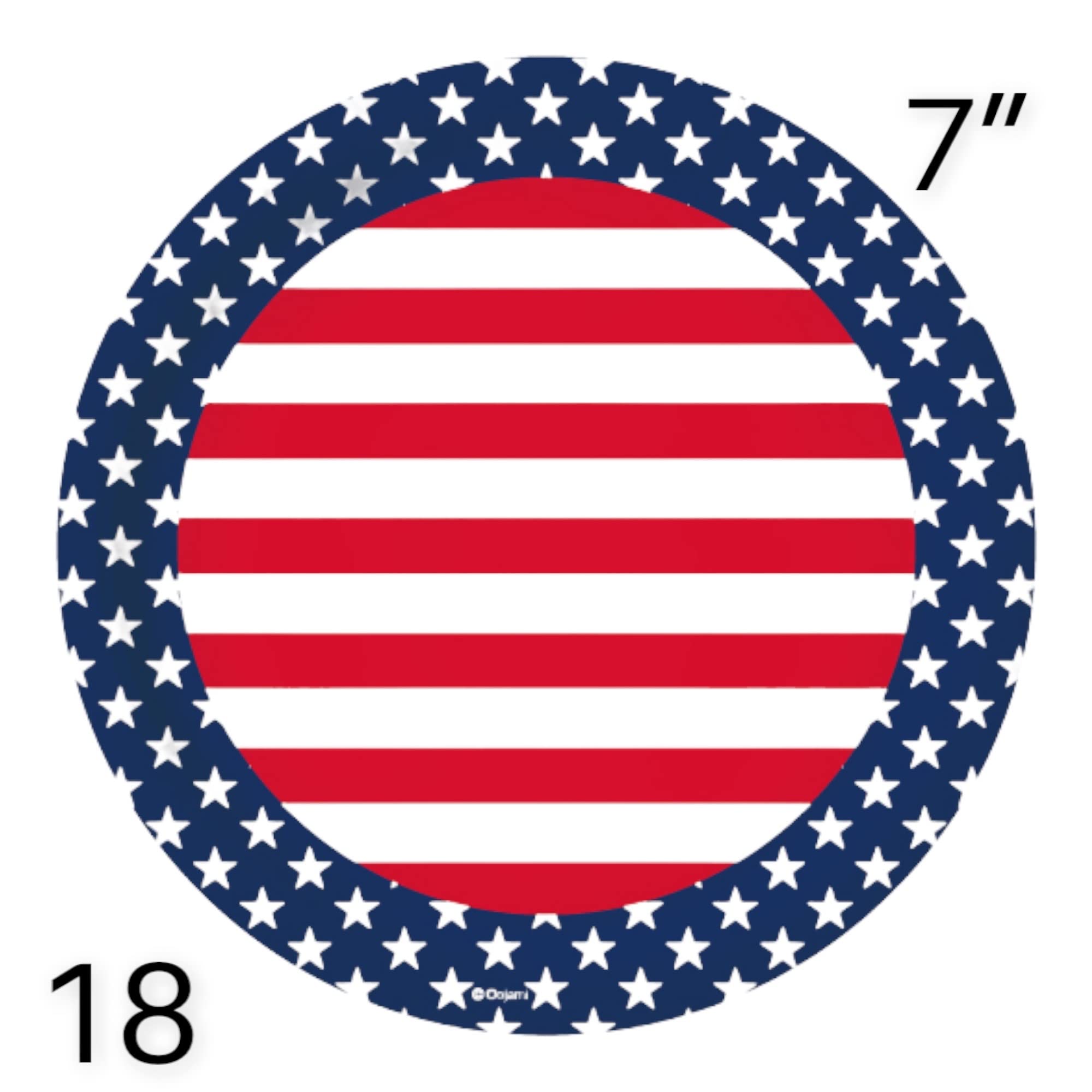 Red White & Blue Patriotic Party Supplies Set - 18 Plates, Cups, Napkins, Balloons + Table Cover, USA Banner & Porch/Door Decor - Perfect for 4th of July Celebrations, Memorial Day & Labor Day Parties