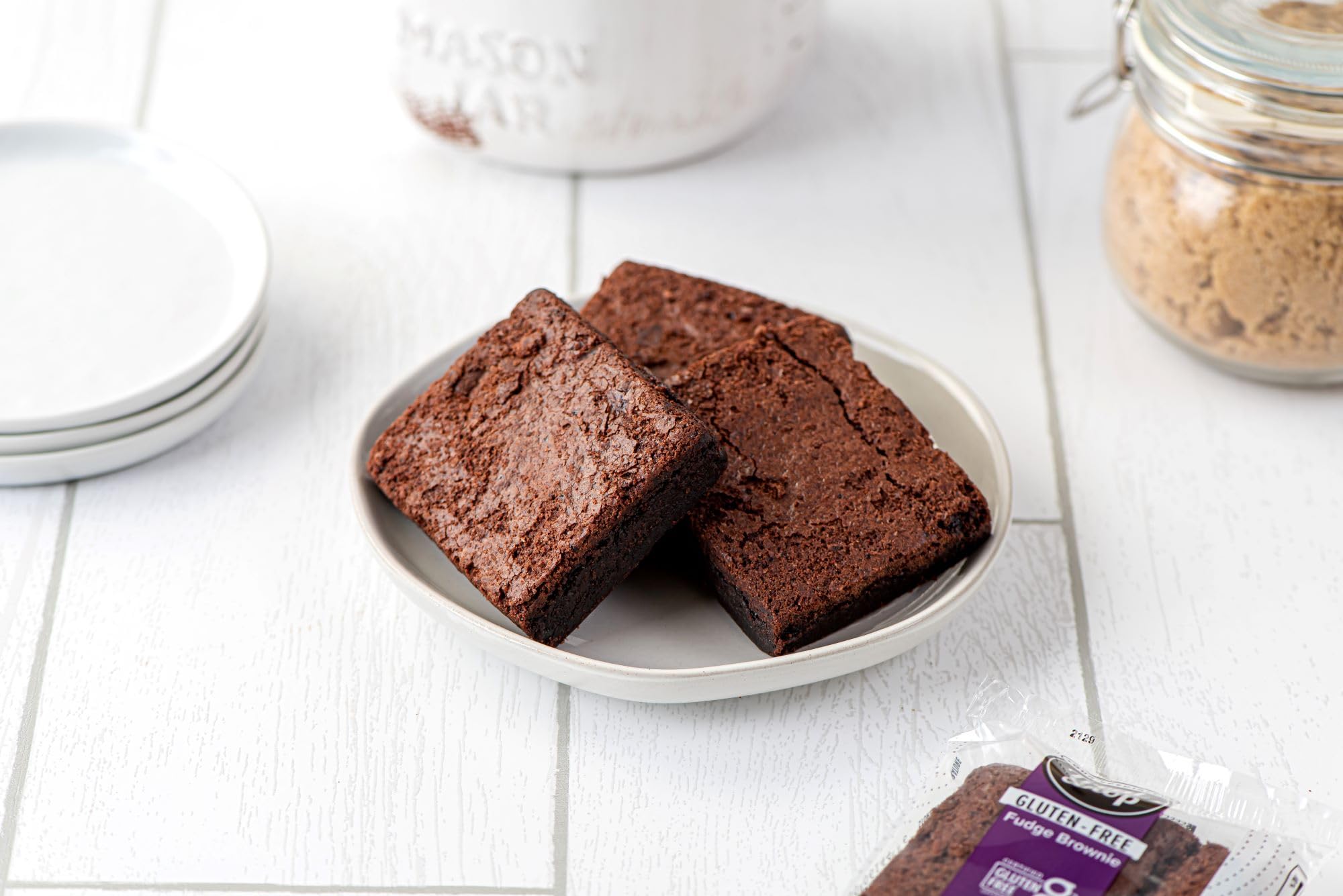 Gluten Free Chocolate Fudge Brownies - Individually Wrapped, 12 Pack - Perfect for Parties, Gifts & Healthy Snacking