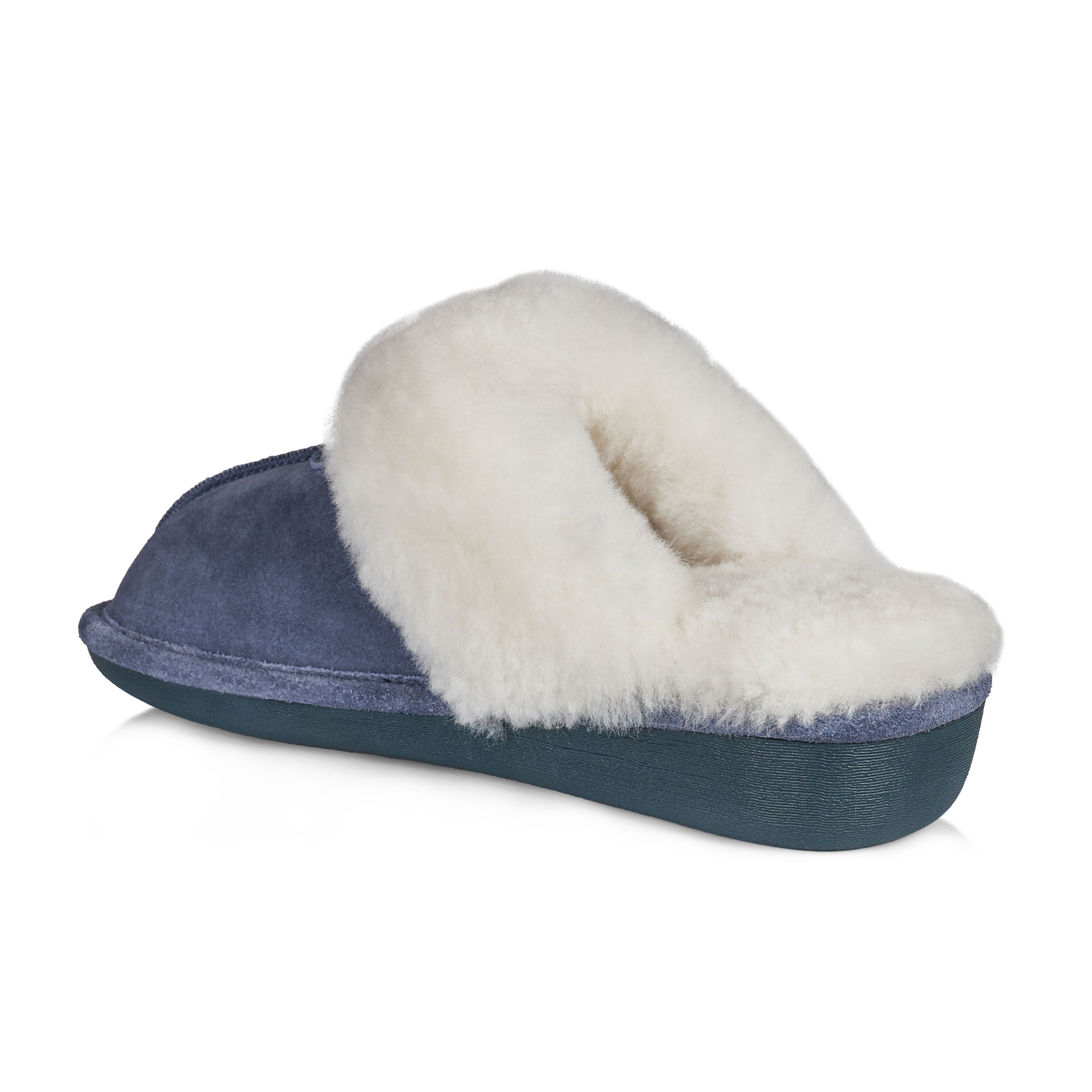 Becca Women's Cozy Memory Foam Slippers - Soft House Shoes for Women, Denim Blue - Perfect for Indoor Comfort, Lounge Wear & Relaxation at Home