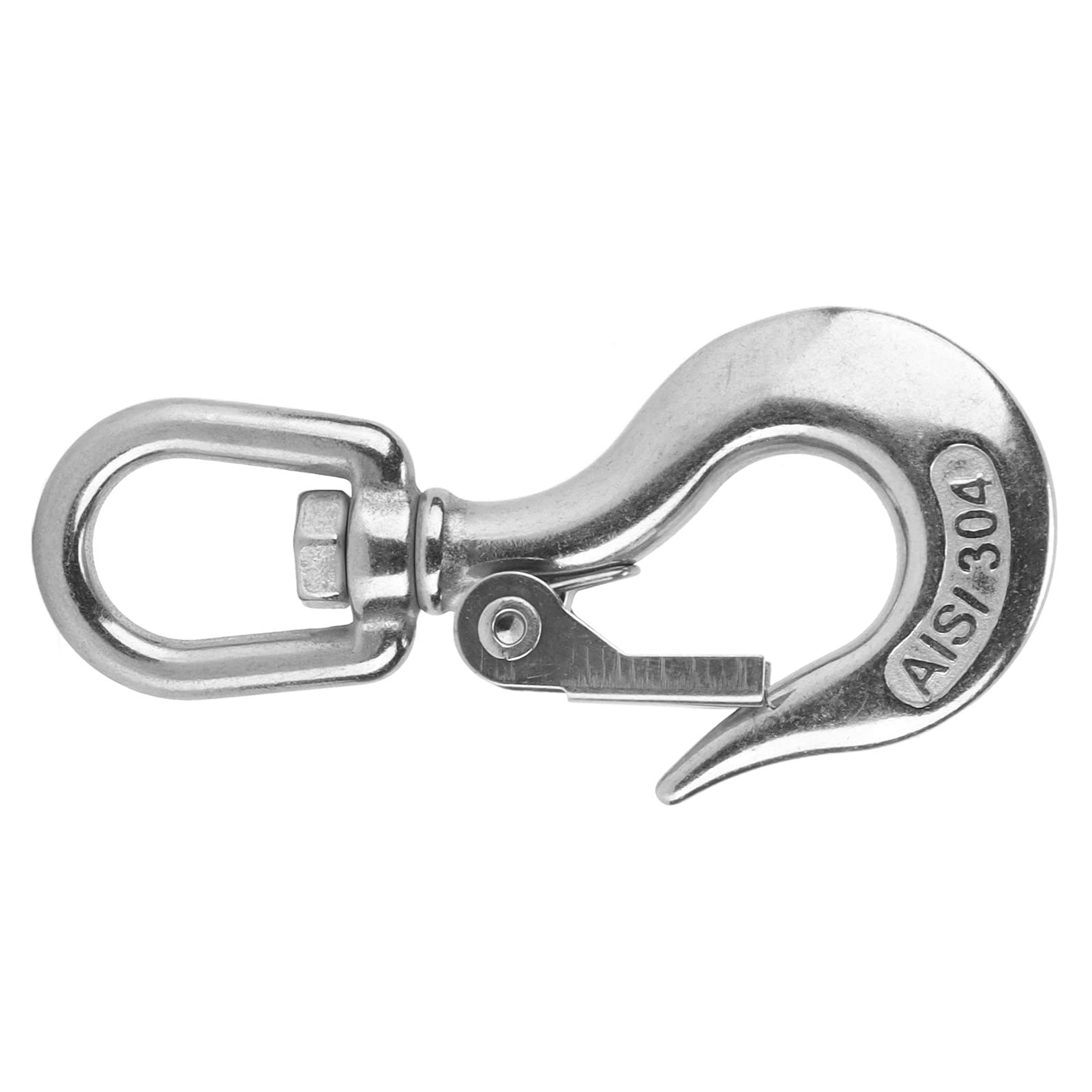 Stainless Steel Lifting Hook 150KG (1000KG Capacity) - Heavy Duty Crane Hook for Construction, Engineering & Industrial Lifting - Perfect for Warehouse, Shipyard, and Rigging Applications