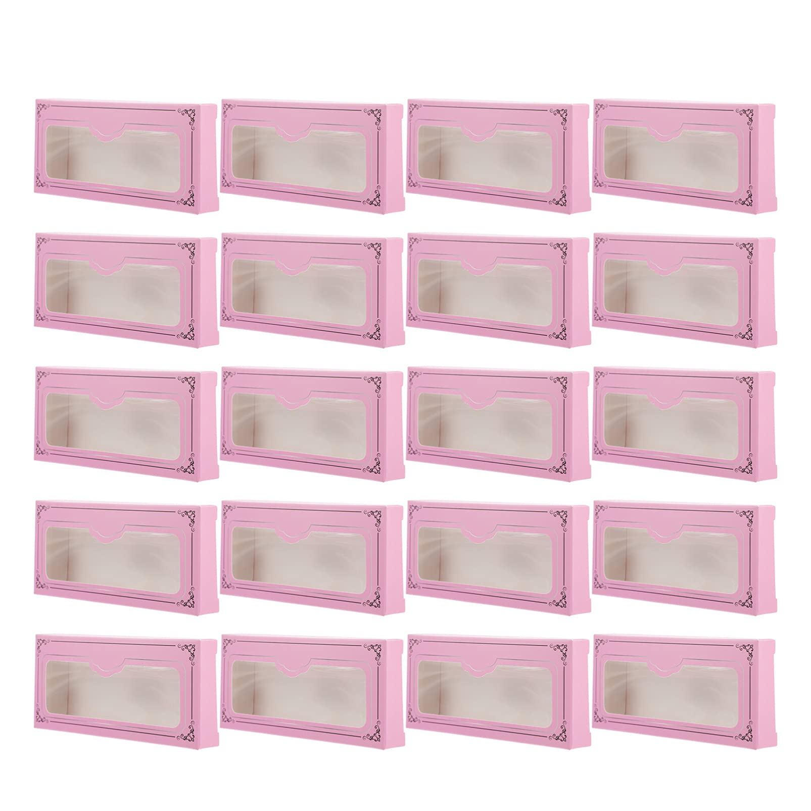 False Eyelash Case Organizer - 30pcs Empty Eyelash Storage Box for Makeup Display & Beauty Care | Pink Lash Packaging Holder for Women & Girls | Perfect for Salon, Travel & Home Organization
