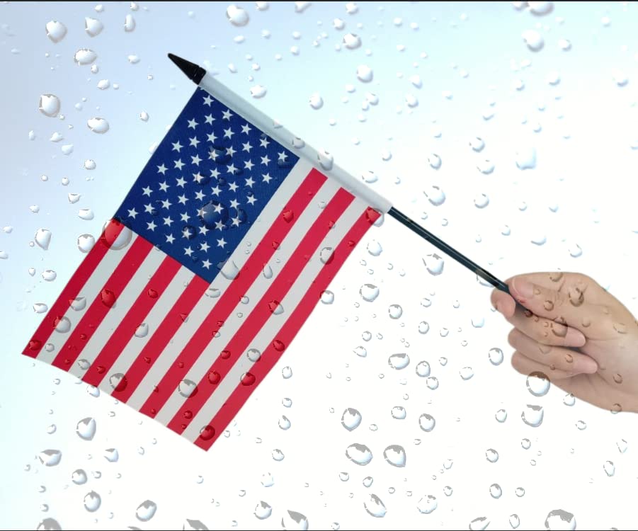 US Ukraine Friendship Table Flag Set - Miniature American & Ukrainian Twin Desk Flags for Office, Home Decor, Room Display - Perfect for Patriotism, International Events & Diplomatic Gifts