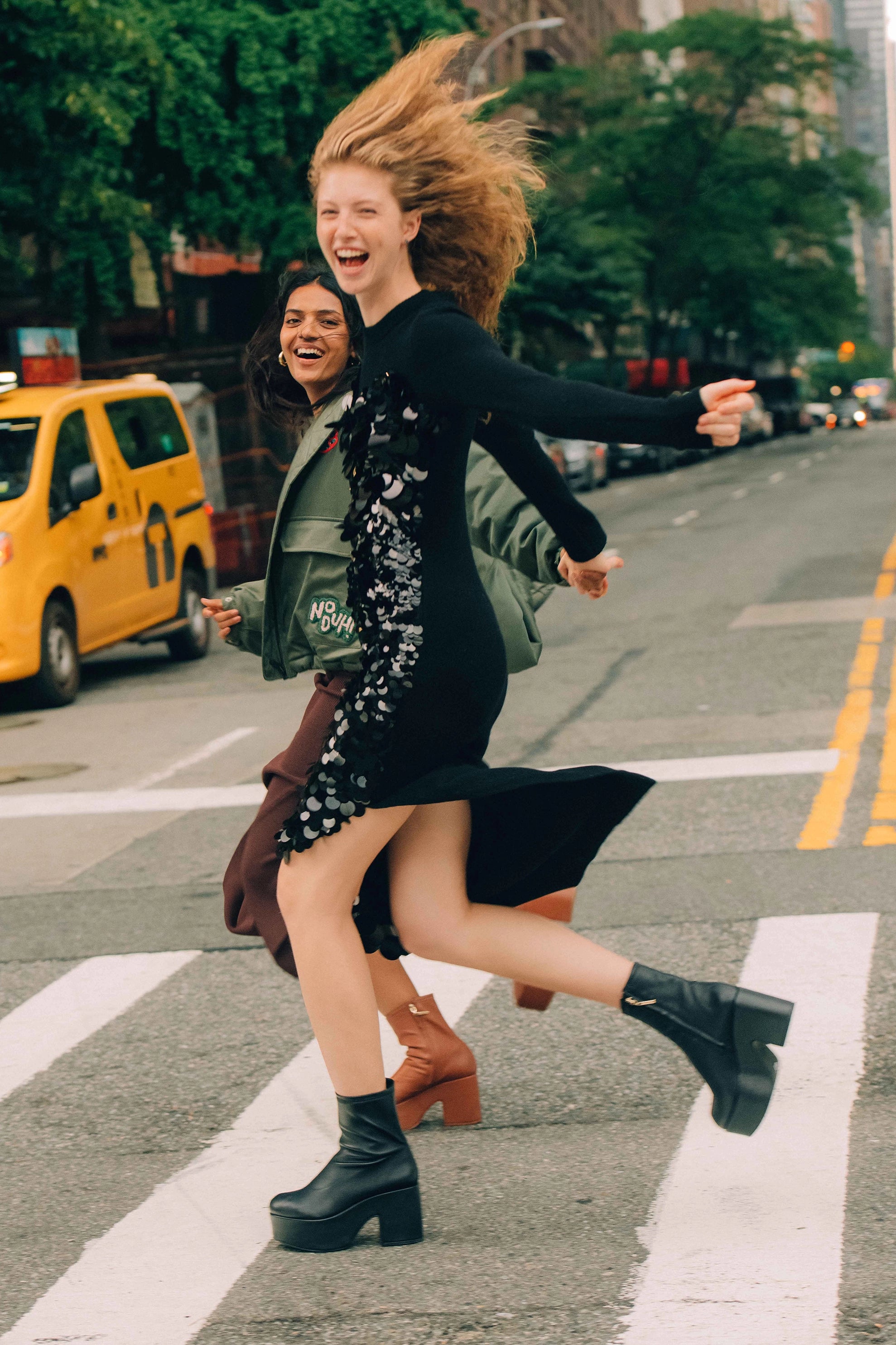 Miso Platform Boots for Women - Black Stretch Leather Ankle Boots - Comfortable & Stylish for Fall/Winter Fashion, Office Wear & Night Out