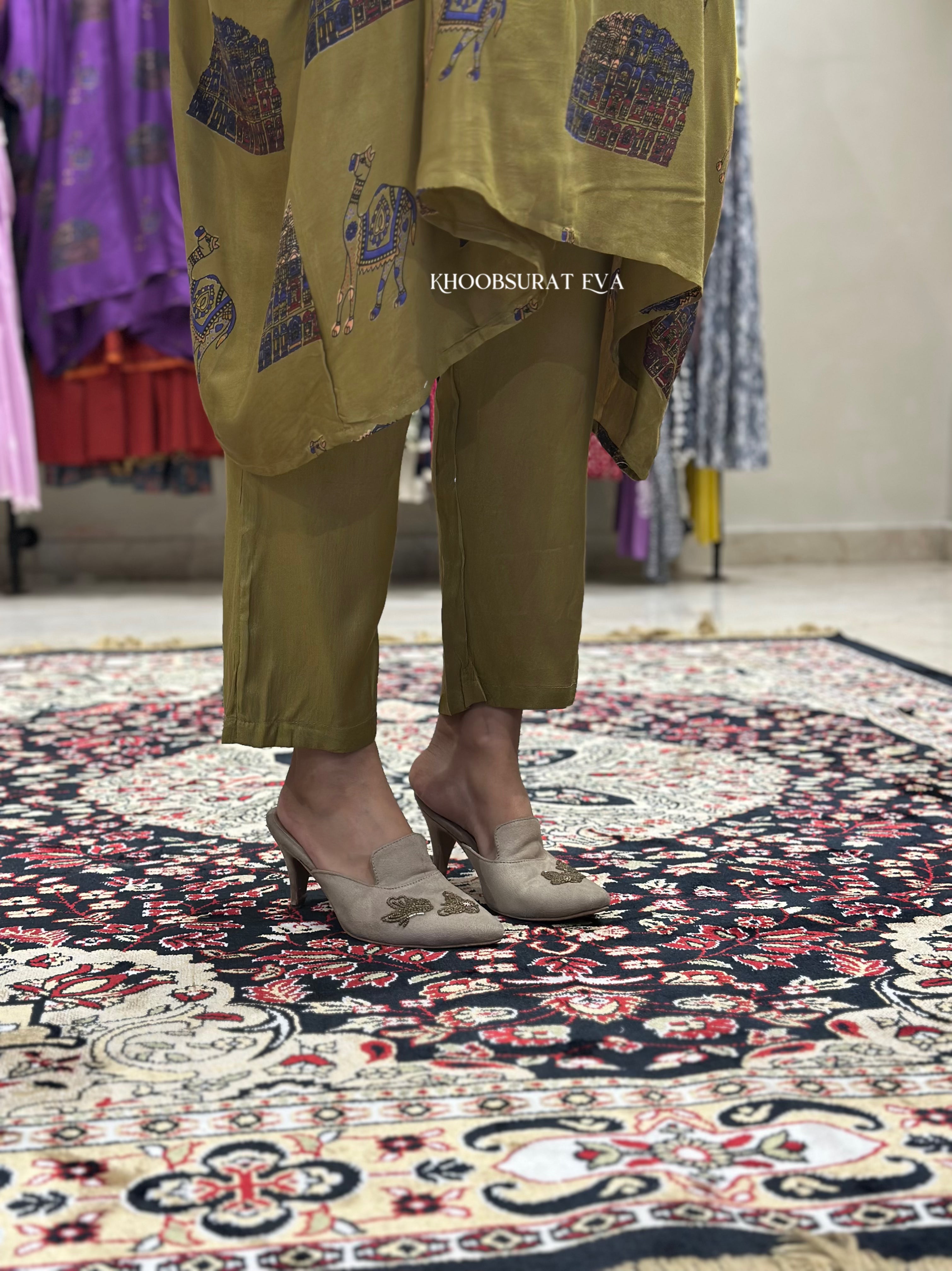 Stylish Jaipur Kaftan Tunic Co-Ord Set for Women | Boho Chic Ethnic Outfit | Perfect for Beach Vacations, Summer Parties & Casual Wear