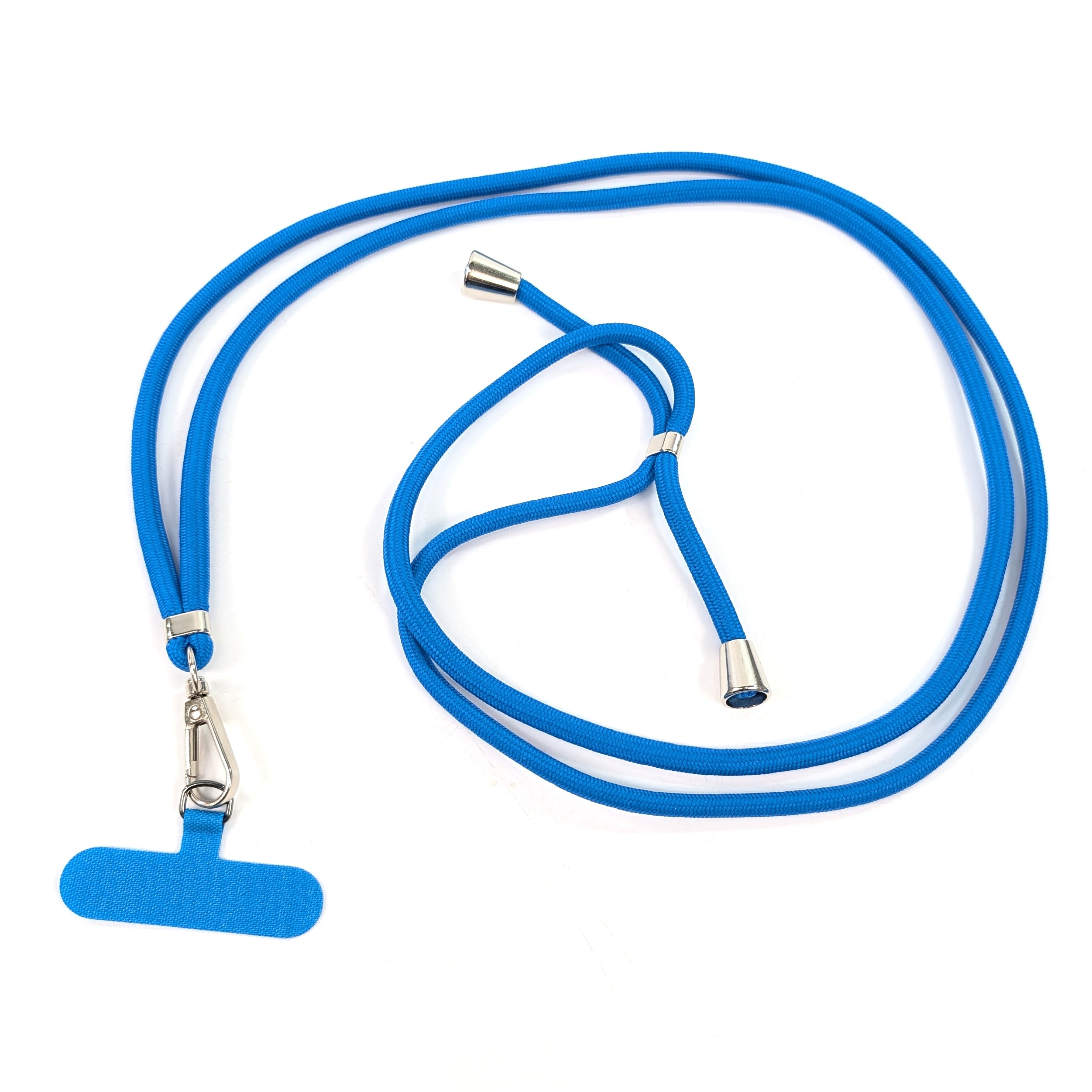 Adjustable Crossbody Phone Strap - Secure Hands-Free Belt Clip for iPhone & Android - Perfect for Running, Travel & Shopping (Blue)