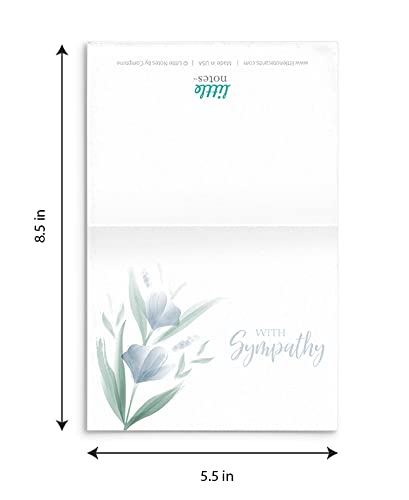 Sympathy Cards Bulk Set - 12 Thoughtful Condolence & Sympathy Greeting Cards with Blank Envelopes | Perfect for Funeral, Memorial Service & Grief Support