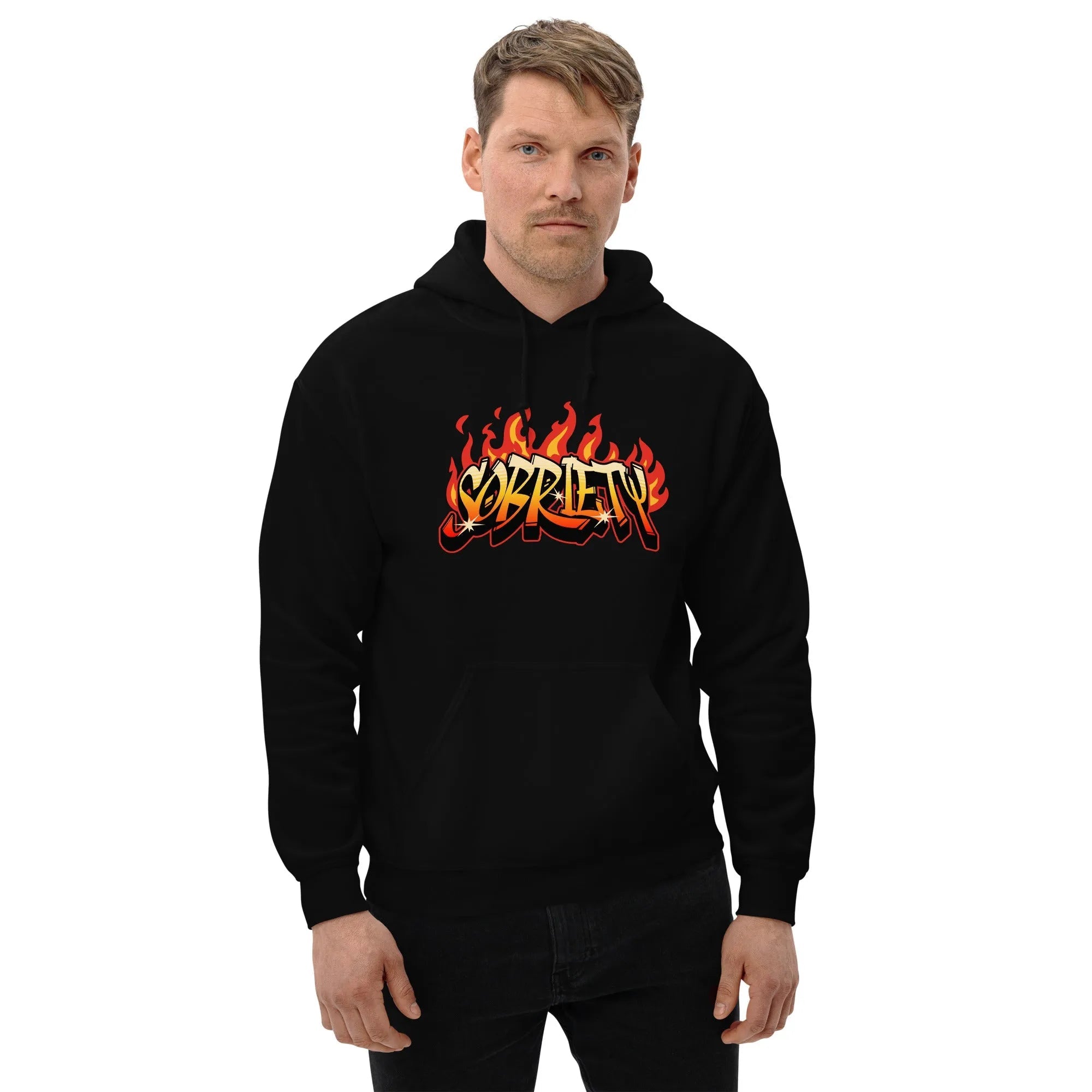 Hot Like Sobriety Unisex Hoodie - Comfortable & Stylish Pullover Sweatshirt for Men & Women | Perfect for Casual Wear, Gym, and Outdoor Activities