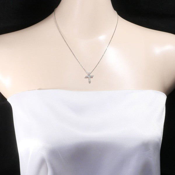 18K White Gold Diamond Necklace for Women - Elegant Pendant Jewelry for Weddings, Anniversaries & Special Occasions