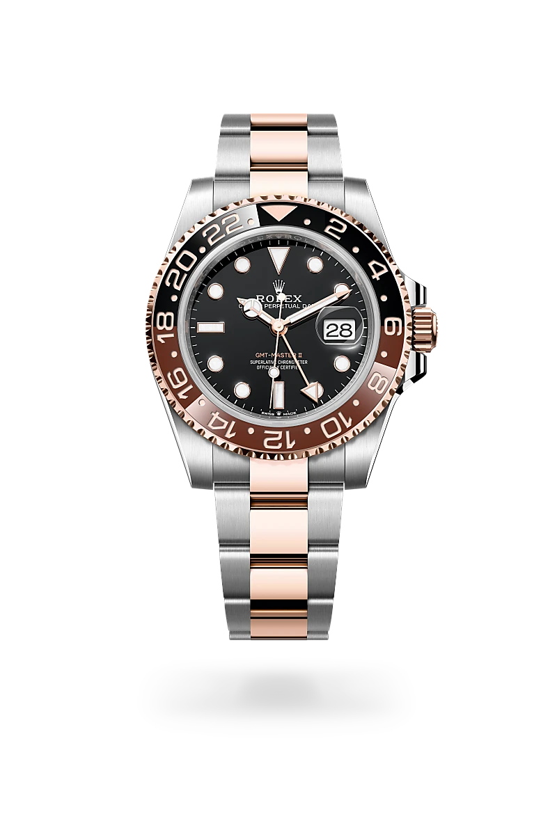 Rolex GMT Master II Watch - Oystersteel & Everose Gold (M126711CHNR 0002) | Luxury Men's Timepiece for Travel & Business | Richter & Phillips Jewelers