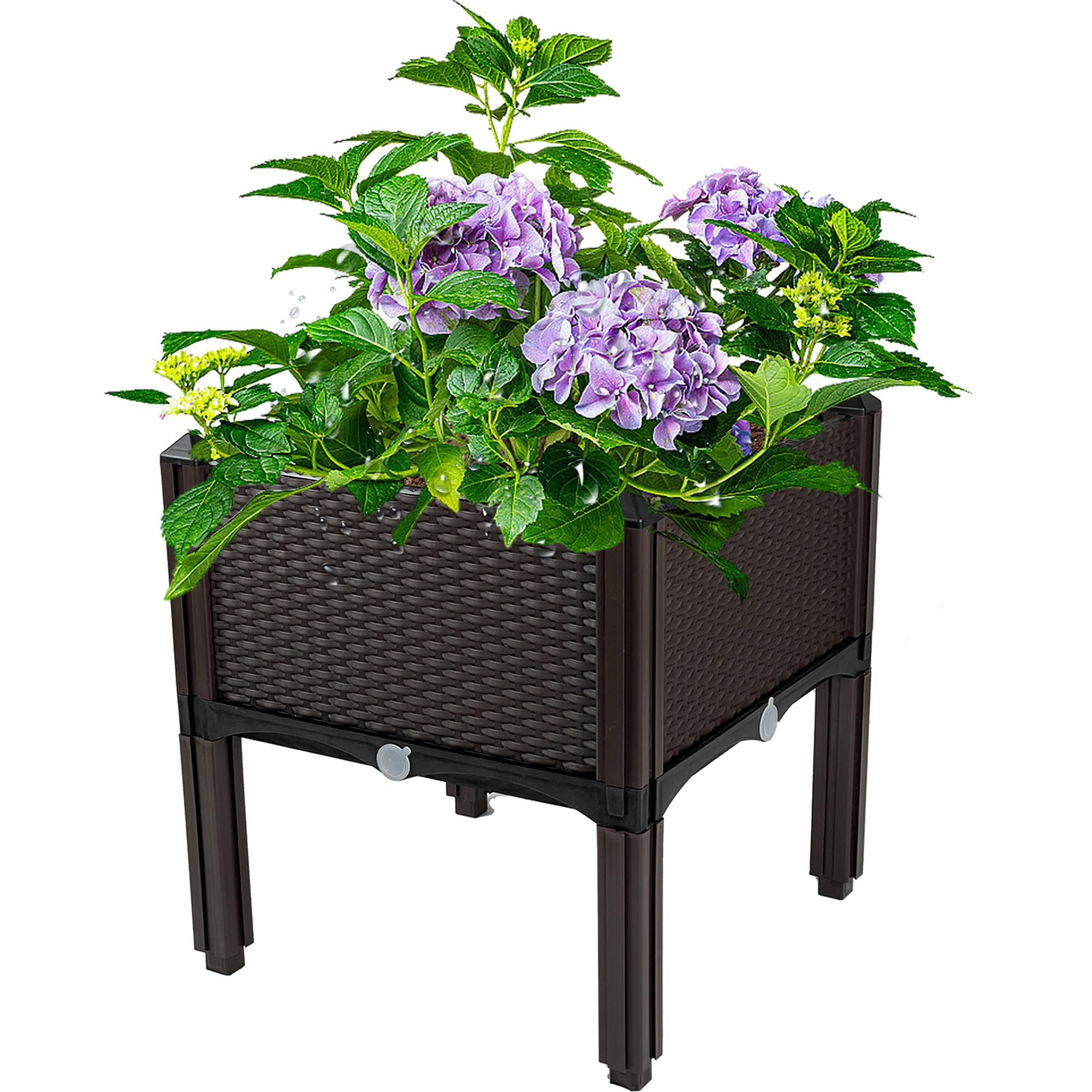 Raised Garden Bed Planter Box with Legs - Elevated Outdoor Planter for Flowers, Vegetables, Tomatoes & Herbs - Perfect for Garden, Patio, Balcony & Deck Planting