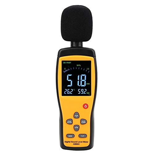 Hilitand AS844 Digital Sound Level Meter - Professional Noise Monitor & Decibel Meter for Home, Workplace, and Industrial Use
