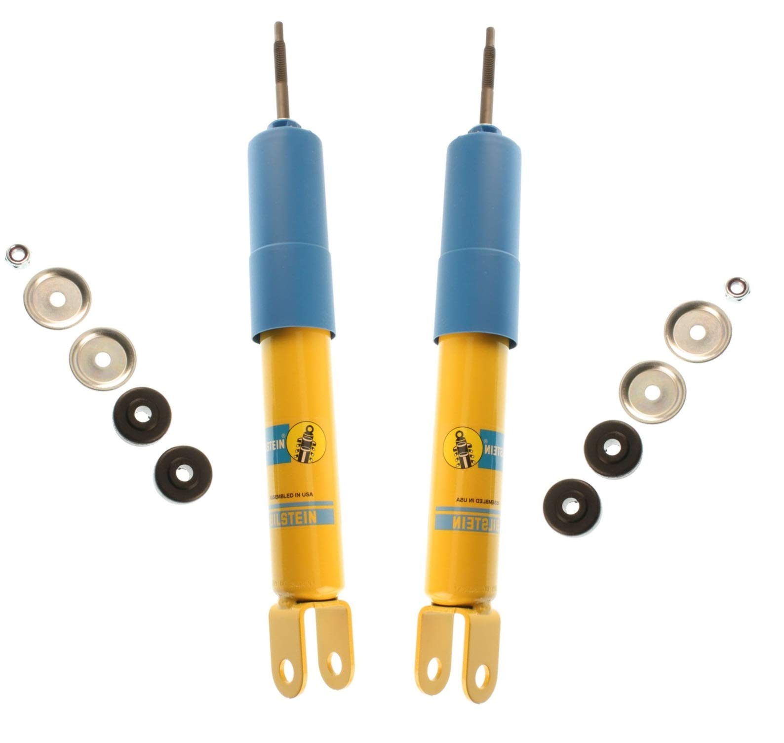 Bilstein B6 4600 Performance Shock Absorbers - Pair Set for Chevy Silverado 1500 4WD | Heavy-Duty Off-Road & Towing Upgrade | Smooth Ride on Rough Terrain