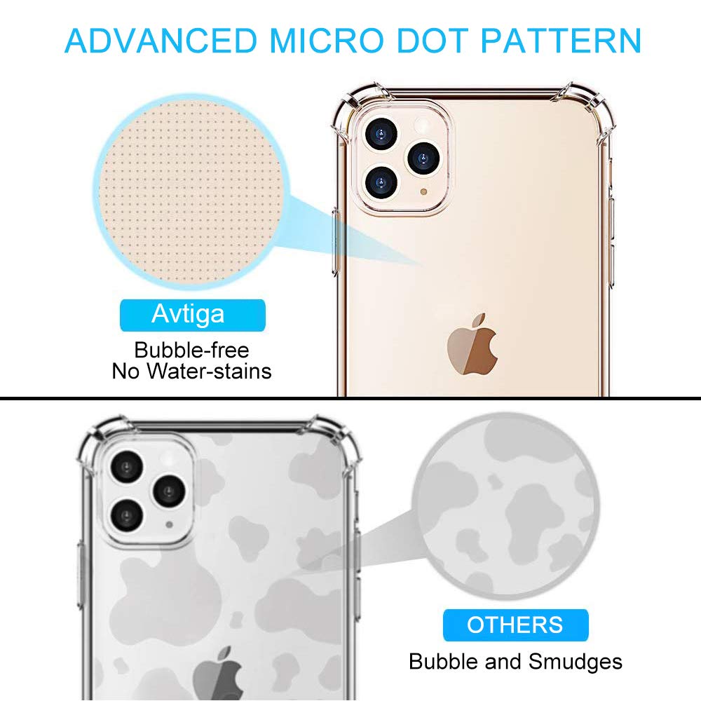 Shockproof Clear Case for iPhone 11 Pro Max (6.5 inch 2019 Model) - Crystal Clear Protective Cover with 4 Corner Bumper | Perfect for Everyday Use, Outdoor Activities & Travel Protection