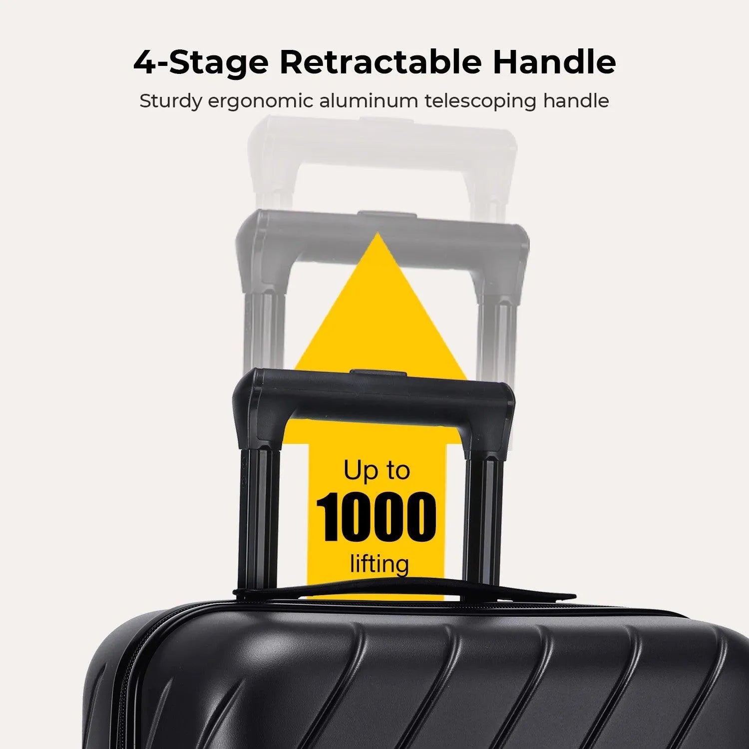 Daren 16-20 Inch Lightweight Hardside Carry On Luggage - Perfect for Air Travel, Business Trips & Weekend Getaways