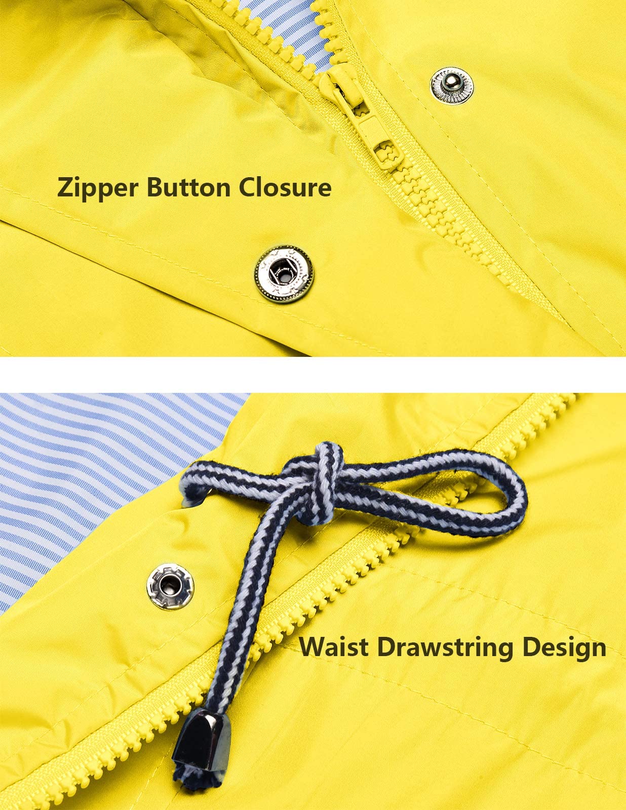 Waterproof Lightweight Women's Raincoat with Hood - Windbreaker Trench Coat for Outdoor Activities (Sizes S-XXL) | Perfect for Hiking, Travel & Commuting in Rainy Weather