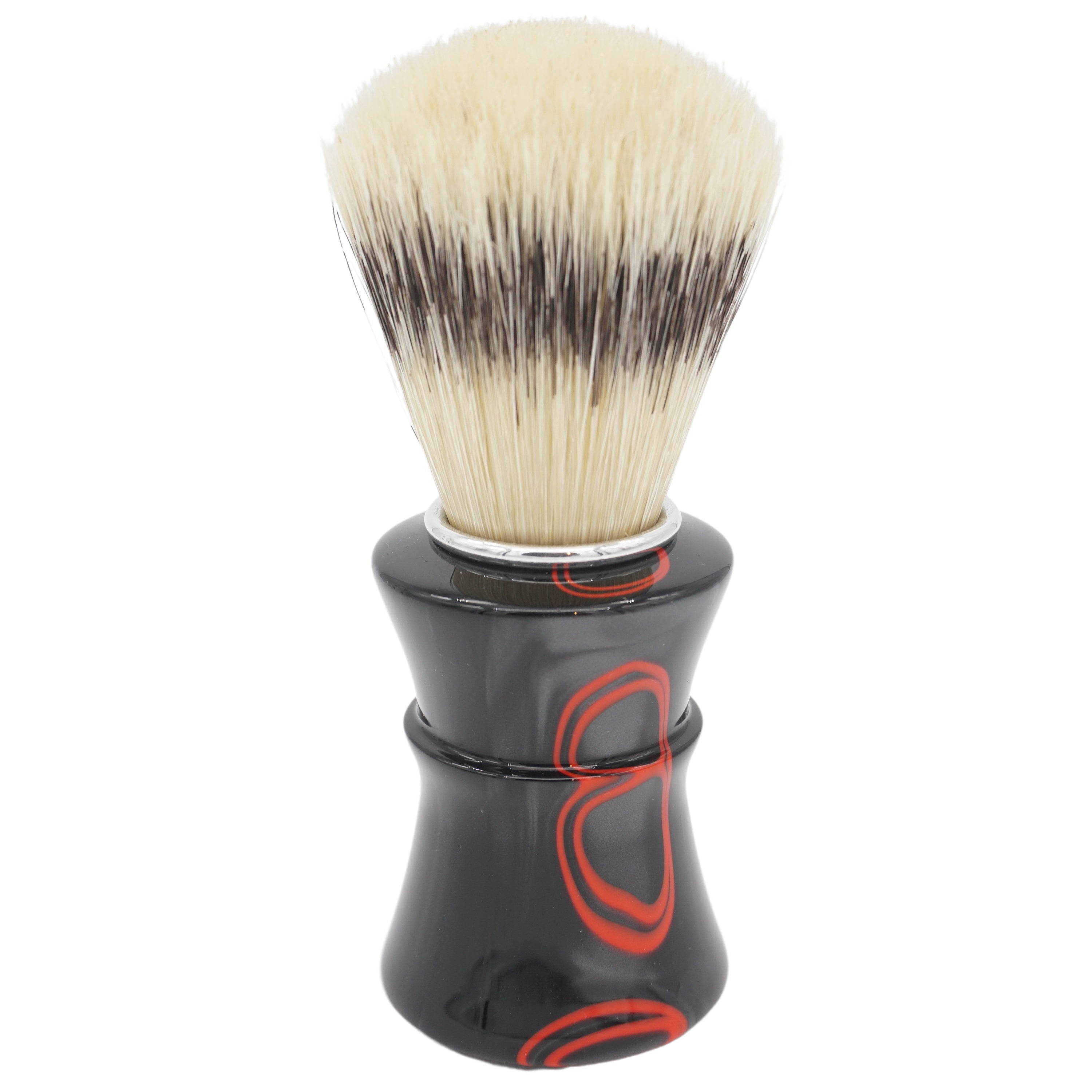 Premium 24mm Semogue Striped Boar Shaving Brush with Handcrafted AP Shave Co. Sith Handle - Perfect for Wet Shaving & Grooming Rituals