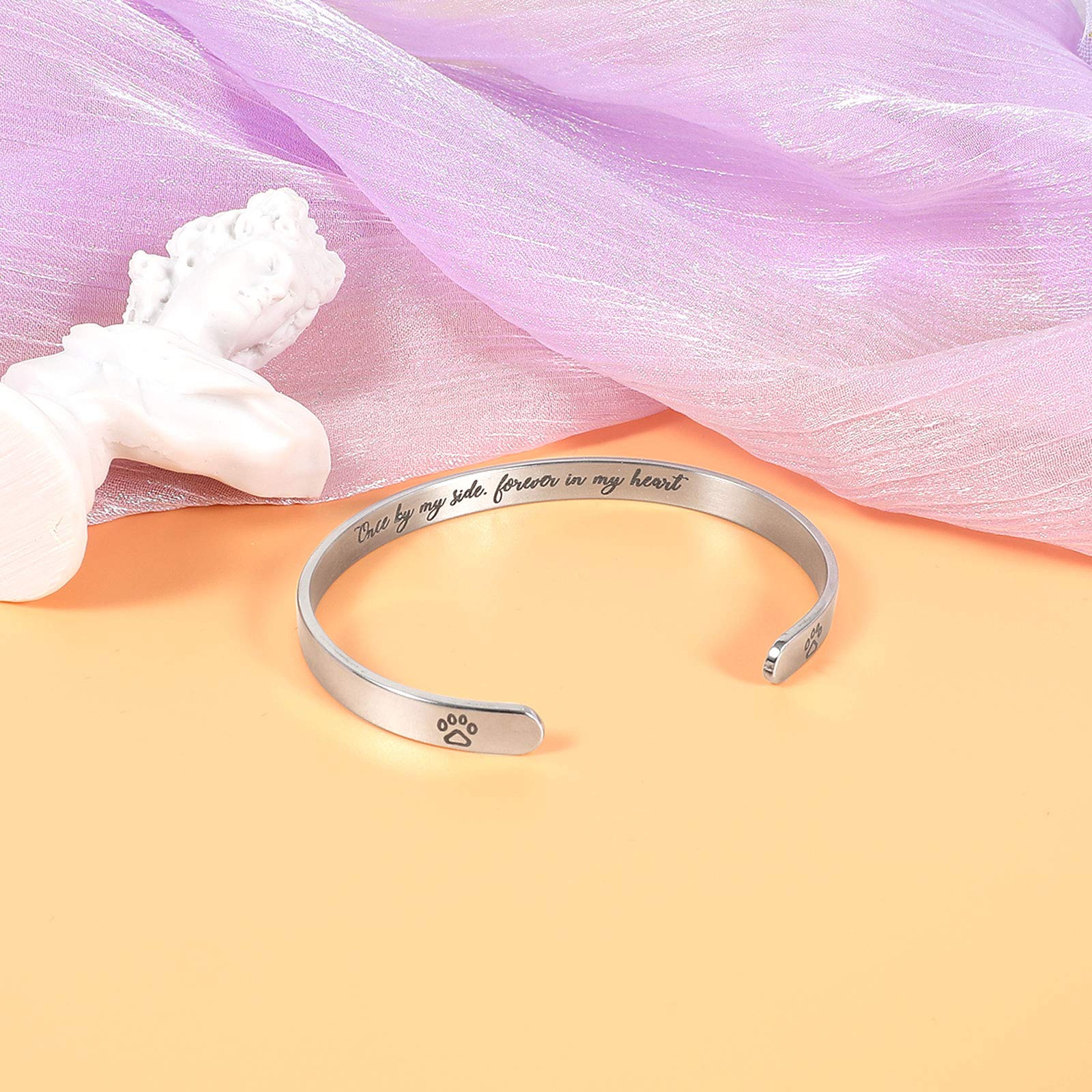 Inspirational Stainless Steel Cuff Bracelet for Women & Girls - Personalized Engraved Mantra Bangle C2281 | Motivational Jewelry Gift for Birthday, Graduation & Daily Wear